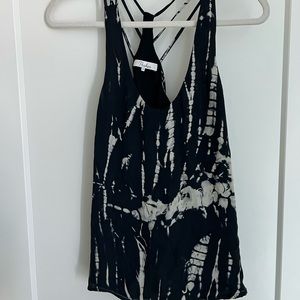 Parker Women’s Black Ginger Tie-Dye Silk Tank
